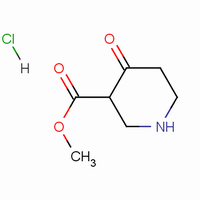 4-氧代哌啶-3-羰酸甲酯盐酸盐分子式结构图