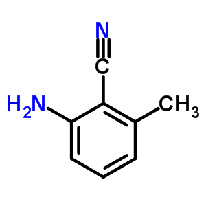 2-氨基-6-甲基苯腈分子式结构图