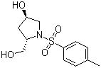 (2S,4R)-4-羟基-1-[(4-甲基苯基)磺酰基]吡咯烷-2-甲醇分子式结构图