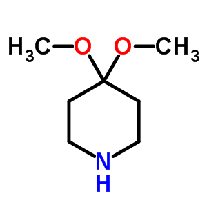 4,4-二甲氧基哌啶分子式结构图