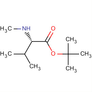 N-甲基-L-缬氨酸叔丁酯分子式结构图