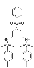 N,N',N''-三(对甲苯磺酰)二乙撑三胺分子式结构图