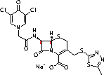 头孢西酮分子式结构图