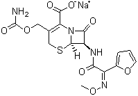 头孢呋辛钠分子式结构图