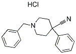 1-苄基-4-氰基-4-苯基哌啶盐酸盐分子式结构图