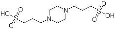 1,4-哌嗪二丙磺酸分子式结构图