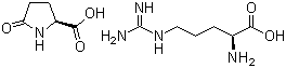 L-精氨酸-L-焦谷氨酸盐分子式结构图