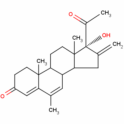 美仑孕酮分子式结构图