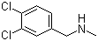 N-(3,4-二氯苄基)-N-甲胺分子式结构图