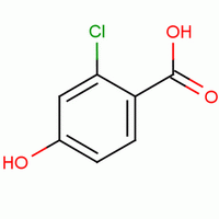 2-氯-4-羟基苯甲酸分子式结构图