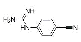 N-(4-氰基苯基)胍分子式结构图