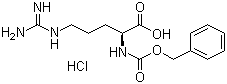 N-苄氧羰基-L-精氨酸盐酸盐分子式结构图