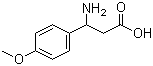 3-氨基-3-(4-甲氧基苯基)丙酸分子式结构图