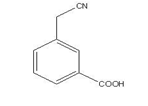 3-氰甲基苯甲酸分子式结构图