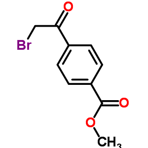 4-(2-溴乙酰基)苯甲酸甲酯分子式结构图