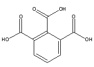 1,2,3-苯三甲酸分子式结构图