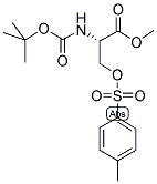 N-叔丁氧羰基-O-对甲苯磺酰基丝氨酸甲酯分子式结构图