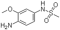 N-(4-氨基-3-甲氧基苯基)甲磺酰胺分子式结构图