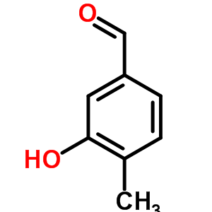 3-羟基-4-甲基苯甲醛分子式结构图