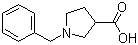 1-苄基吡咯烷-3-甲酸分子式结构图