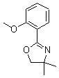 2-(2-甲氧基苯基)-4,4-二甲基-2-噁唑啉分子式结构图