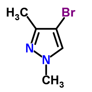 4-溴-1,3-二甲基吡唑分子式结构图