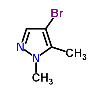 4-溴-1,5-二甲基吡唑分子式结构图