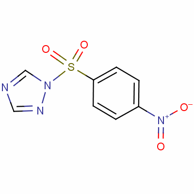 1-对硝基苯磺酸基-1,2,4-三唑分子式结构图