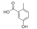 5-羟基-2-甲基苯甲酸分子式结构图