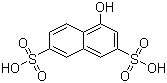 1-萘酚-3,6-二磺酸分子式结构图