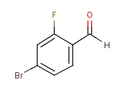 2-氟-4-溴苯甲醛分子式结构图