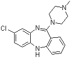 氯氮平分子式结构图