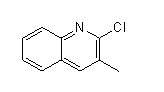 2-氯-3-甲基喹啉分子式结构图