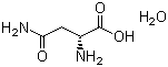 一水合D-天冬酰胺分子式结构图