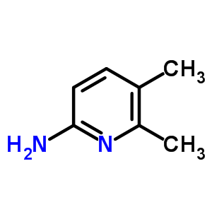 5,6-二甲基吡啶-2-胺分子式结构图