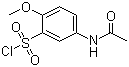 5-乙酰氨基-2-甲氧基苯磺酰氯分子式结构图