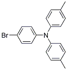 4-溴-4',4''-二甲基三苯胺分子式结构图