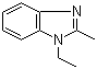 N-乙基-2-甲基苯并咪唑分子式结构图