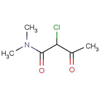 2-氯-N,N-二甲基乙酰乙酰胺分子式结构图