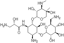 异帕米星分子式结构图