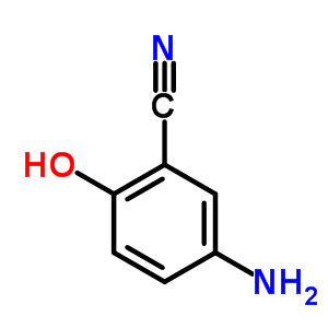 5-氨基-2-羟基苯甲腈分子式结构图