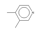 3,4-二甲基吡啶分子式结构图