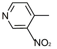 3-硝基-4-甲基吡啶分子式结构图