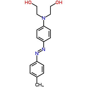 4-[二(2-羟基乙基)氨基]-4'-甲基偶氮苯分子式结构图