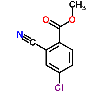 4-氯-2-氰基苯甲酸甲酯分子式结构图