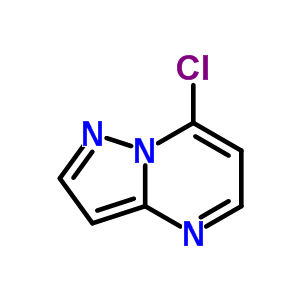 7-氯吡唑并[1,5-A]嘧啶分子式结构图