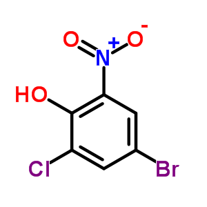 4-溴-2-氯-6-硝基苯酚分子式结构图