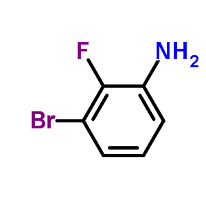 3-溴-2-氟苯胺分子式结构图