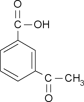 3-乙酰基苯甲酸分子式结构图