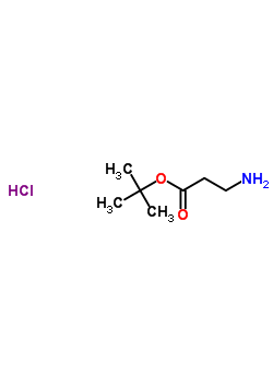 β-丙氨酸叔丁酯盐酸盐分子式结构图